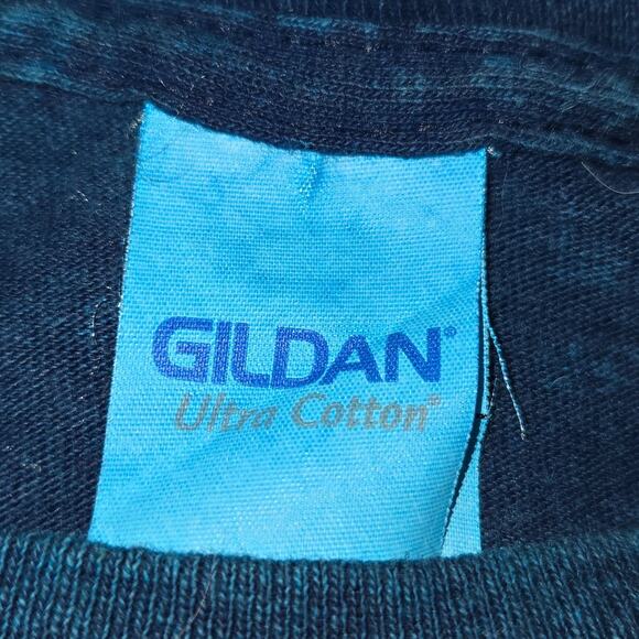 Gildan T-Shirt Men's Blue XL Cotton Crew Neck Graphic Horse Design - Picture 11 of 12